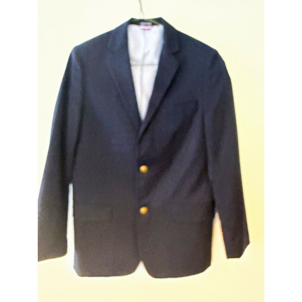 Tommy Hilfiger UNISEX Navy Blazer Suit Jacket 14 Single-Breasted 2-Button